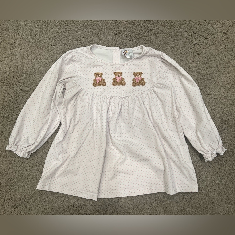 Teddy Bear Smocked Top